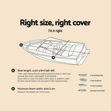 darrahopens Outdoor > Boating 14 - 16 foot Waterproof Boat Cover - Grey
