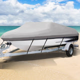 darrahopens Outdoor > Boating 16 - 18.5 foot Waterproof Boat Cover - Grey