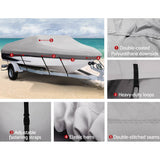 darrahopens Outdoor > Boating 16 - 18.5 foot Waterproof Boat Cover - Grey