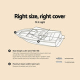 darrahopens Outdoor > Boating 16 - 18.5 foot Waterproof Boat Cover - Grey