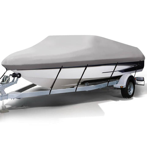 darrahopens Outdoor > Boating 16 - 18.5 foot Waterproof Boat Cover - Grey