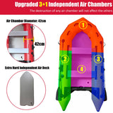 Darrahopens Outdoor > Boating 3.6m Inflatable Dinghy Boat Tender Pontoon Rescue- Red