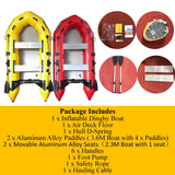 Darrahopens Outdoor > Boating 3m Inflatable Dinghy Boat Tender Pontoon Rescue- Red