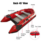Darrahopens Outdoor > Boating 3m Inflatable Dinghy Boat Tender Pontoon Rescue- Red