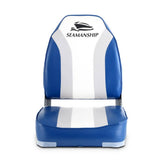 darrahopens Outdoor > Boating Seamanship 2X Folding Boat Seats Seat Marine Seating Set All Weather Swivels