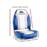 darrahopens Outdoor > Boating Seamanship 2X Folding Boat Seats Seat Marine Seating Set All Weather Swivels