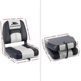 darrahopens Outdoor > Boating Seamanship 2X Folding Boat Seats Seat Marine Seating Set Swivels All Weather