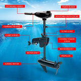 darrahopens Outdoor > Boating Striker 60LBS Electric Trolling Motor Inflatable Boat Fishing Marine Outboard Engine