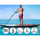 darrahopens Outdoor > Boating Weisshorn Stand Up Paddle Boards SUP 11ft Inflatable Surfboard Paddleboard Kayak