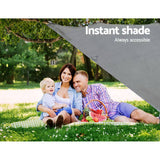 darrahopens Outdoor > Camping 4.6M Caravan Privacy Screens 1.95m Roll Out Awning End Wall Side Sun Shade