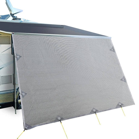 darrahopens Outdoor > Camping 5.2M Caravan Privacy Screens 1.95m Roll Out Awning End Wall Side Sun Shade