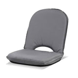 darrahopens Outdoor > Camping Artiss Floor Lounge Sofa Camping Portable Recliner Beach Chair Folding Outdoor Grey