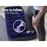 darrahopens Outdoor > Camping Bestway Single Size Inflatable Air Mattress - Navy