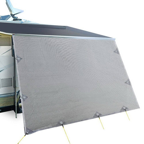 darrahopens Outdoor > Camping Caravan Privacy Screens Roll Out Awning 4.3X1.95M End Wall Side Sun Shade Screen