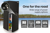 Darrahopens Outdoor > Camping GECKO 125L Portable Fridge Freezer Camping Motorhome Caravan Upright Fridges 12V/24V/240V, Black