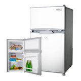 Darrahopens Outdoor > Camping GECKO 95L Portable Fridge Freezer Camping Motorhome Caravan Upright Fridges 12V/24V/240V, Silver