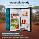 Darrahopens Outdoor > Camping GECKO 95L Portable Upright Fridge Freezer Camping Caravans Bar Fridges 12V/24V/240V Refrigerator