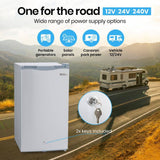 Darrahopens Outdoor > Camping GECKO 95L Portable Upright Fridge Freezer Camping Caravans Bar Fridges Refrigerator 12V/24V/240V