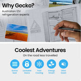 Darrahopens Outdoor > Camping GECKO 95L Portable Upright Fridge Freezer Camping Caravans Bar Fridges Refrigerator 12V/24V/240V