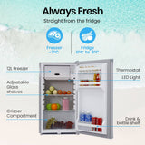 Darrahopens Outdoor > Camping GECKO 95L Portable Upright Fridge Freezer Camping Caravans Bar Fridges Refrigerator 12V/24V/240V