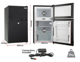 darrahopens Outdoor > Camping GECKO 95L Portable Upright Fridge Refrigerator 12V/24V/240V Caravan Motorhome