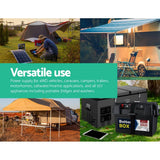 darrahopens Outdoor > Camping Giantz 135Ah Deep Cycle Battery 12V AGM Marine Sealed Power Portable Box Solar Caravan Camping