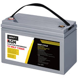darrahopens Outdoor > Camping Giantz 135Ah Deep Cycle Battery 12V AGM Marine Sealed Power Portable Box Solar Caravan Camping