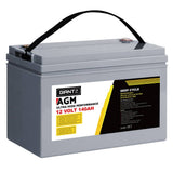 darrahopens Outdoor > Camping Giantz 140Ah Deep Cycle Battery 12V AGM Marine Sealed Power Portable Box Solar Caravan Camping