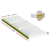 Darrahopens Outdoor > Camping Giselle Bedding Foldable Mattress Folding Bed Mat Camping Trifold Single Green