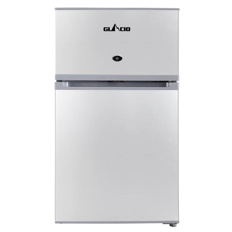 darrahopens Outdoor > Camping Glacio 65L Portable Fridge Bar Freezer Cooler Upright 12V/24V/240V Caravan Car Silver