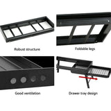 Darrahopens Outdoor > Camping Grillz Charcoal BBQ Grill Smoker Portable Barbecue Outdoor Foldable Camping