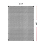 darrahopens Outdoor > Camping Instahut 3.6x4.8m Tarp Camping Tarps Poly Tarpaulin Heavy Duty Cover 180gsm Silver