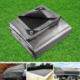 darrahopens Outdoor > Camping Instahut 3.6x7.3m Tarp Camping Tarps Poly Tarpaulin Heavy Duty Cover 180gsm Silver