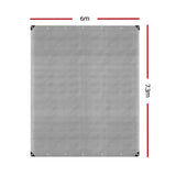 darrahopens Outdoor > Camping Instahut 6x7.3m Tarp Camping Tarps Poly Tarpaulin Heavy Duty Cover 180gsm Silver