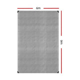 darrahopens Outdoor > Camping Instahut 6x9m Tarp Camping Tarps Poly Tarpaulin Heavy Duty Cover 180gsm Silver