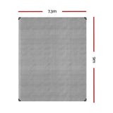 darrahopens Outdoor > Camping Instahut 7.3x9m Tarp Camping Tarps Poly Tarpaulin Heavy Duty Cover 180gsm Silver