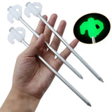 Darrahopens Outdoor > Camping Mountgear Outdoor Tent Camping Luminous 20cm Reinforced Tent Windproof Fixed Steel Nail