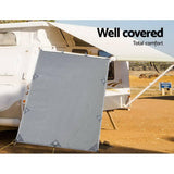 darrahopens Outdoor > Camping Pop Top Caravan Privacy Screen 2.1 x 1.8M Sun Shade End Wall Roll Out Awning