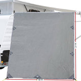 darrahopens Outdoor > Camping Pop Top Caravan Privacy Screen 2.1 x 1.8M Sun Shade End Wall Roll Out Awning