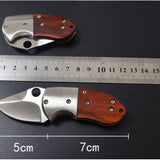 Darrahopens Outdoor > Camping Small Mini Stainless Steel Folding Pocket Knife Keychain Blade Outdoor Survival Tactical Camping
