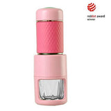 darrahopens Outdoor > Camping STARESSO Coffee Maker Red Dot Award Winner Portable Espresso Cappuccino Quick Cold Brew Manual Coffee Maker Machines All in One - Pink