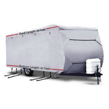darrahopens Outdoor > Camping Weisshorn 18-20ft Caravan Cover Campervan 4 Layer UV Water Resistant