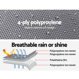 darrahopens Outdoor > Camping Weisshorn 22-24ft Caravan Cover Campervan 4 Layer UV Water Resistant