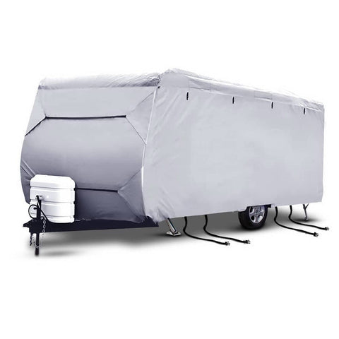 darrahopens Outdoor > Camping Weisshorn 22-24ft Caravan Cover Campervan 4 Layer UV Water Resistant