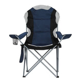 Darrahopens Outdoor > Camping Weisshorn 2X Camping Chairs Folding Arm Chair Portable Camping Garden Fishing