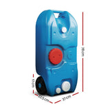darrahopens Outdoor > Camping Weisshorn 40L Portable Wheel Water Tanks Tank Camping Hiking Caravan Storage