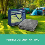 darrahopens Outdoor > Camping Weisshorn 5M X 2.5M Annex Matting 600 GSM Floor Mats Mesh Caravan Parks Camping