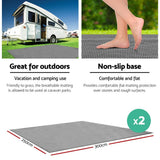 darrahopens Outdoor > Camping Weisshorn 6M Annex Matting Pack of 2x 3 x2.5m Floor Mats Mesh Camping Picnic