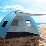 darrahopens Outdoor > Camping Weisshorn Camping Tent Beach Tents Hiking Sun Shade Shelter Fishing 2-4 Person