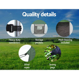 darrahopens Outdoor > Camping Weisshorn Double Camping Shower Toilet Tent Outdoor Portable Change Room Green